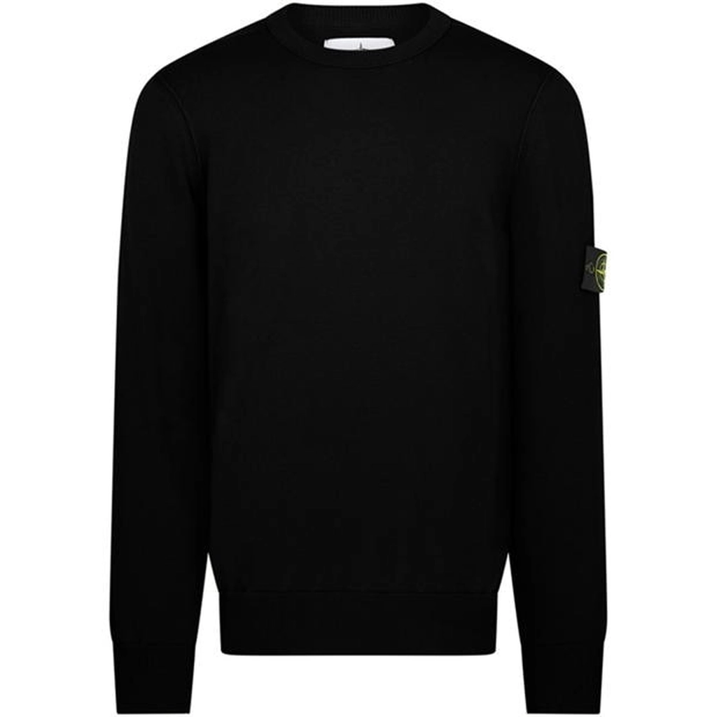 Stone Island Cotton Nylon Knitwear - Black